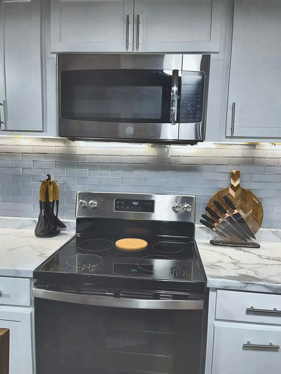 The kitchen in The Bennett Den